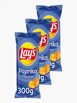 Flink Lay's Paprika 300g 3x aanbieding