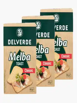 Flink Delverde Melba toast classic 100g 3x aanbieding