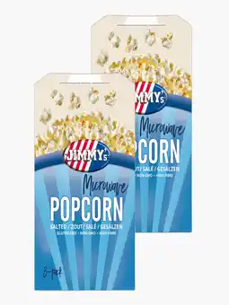Flink Jimmy's Microwave Popcorn Zout 3x90g 2x aanbieding