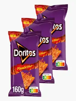 Flink Doritos Flamin Hot 160g 3x aanbieding