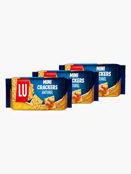 Flink LU Mini Crackers Naturel 8 x 31,3g 3x aanbieding