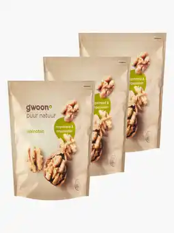 Flink G'woon Walnoten ongebrand & ongezouten 200g 3x aanbieding