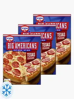 Flink Dr. Oetker Big Americans Pizza Texas 435g 3x aanbieding
