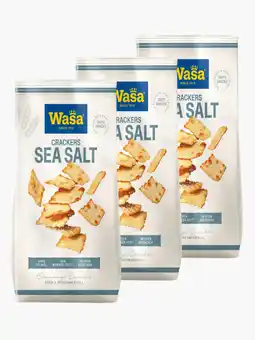 Flink Wasa Delicate Crackers Sea Salt 180g 3x aanbieding