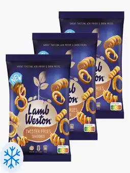 Flink LambWeston Seasoned twisters 600g 3x aanbieding