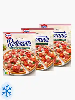 Flink Dr. Oetker Ristorante Salami Mozarella Pesto 360g 3x aanbieding