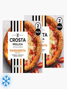Flink Crosta & Mollica Pizzetta Margherita 2-pack 422g 2x aanbieding