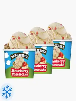 Flink Ben & Jerry's Strawberry cheesecake 100ml 3x aanbieding