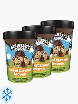 Flink Ben & Jerry's Topped Salted Caramel Brownie 465ml 3x aanbieding