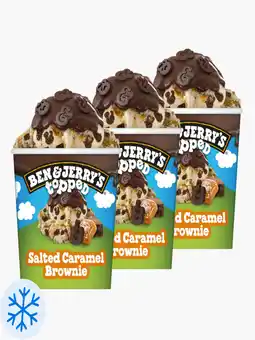 Flink Ben & Jerry's Topped Salted Caramel Brownie 465ml 3x aanbieding