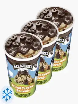 Flink Ben & Jerry's Topped Salted Caramel Brownie 465ml 3x aanbieding
