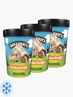 Flink Ben & Jerry's Cookie Dough 465ml 3x aanbieding