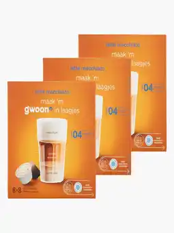 Flink G'woon Dolce Gusto Latte Macchiato 16st 3x aanbieding
