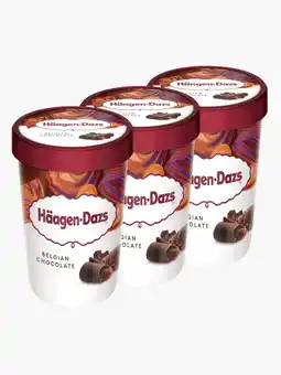 Flink Häagen-Dazs Belgische Chocolade 460ml 3x aanbieding