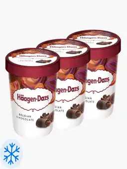 Flink Häagen-Dazs Belgische Chocolade 460ml 3x aanbieding