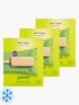 Flink G'woon Peren Ijs 12st 3x aanbieding