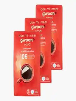 Flink G'woon Roodmerk snelfilter 250g 3x aanbieding