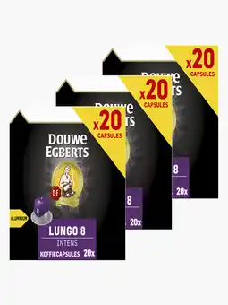 Flink Douwe Egberts caps lungo intens 20st 3x aanbieding