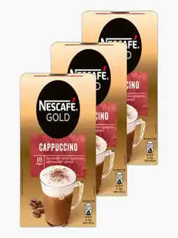 Flink NescafÈ Gold Cappuccino 10st 3x aanbieding