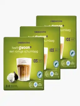 Flink G'woon Dolce Gusto Cappuccino 16st 3x aanbieding