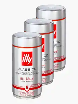 Flink Illy Classico 100% Arabica 250gram 3x aanbieding