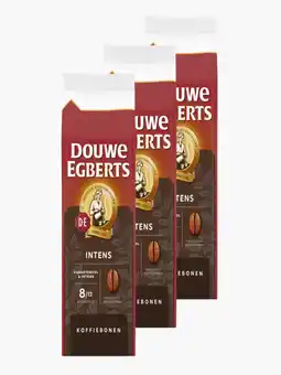 Flink Douwe Egberts Intens Koffiebonen 500g 3x aanbieding