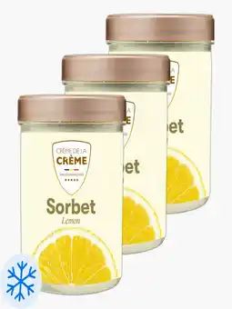 Flink Creme de la Creme Citroen Sorbet 500ml 3x aanbieding