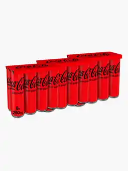 Flink Coca Cola Zero 8-pack 25cl 3x aanbieding