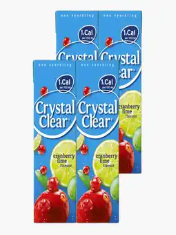 Flink Crystal Clear Cranberry Lime 1.5L 4x aanbieding
