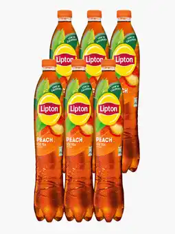Flink Lipton Ice Tea Peach fles 1.5L 6x aanbieding