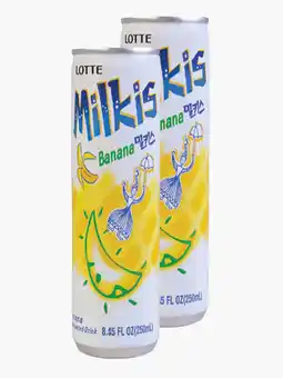 Flink Milkis Soft Drink Banana Can 25cl 2x aanbieding