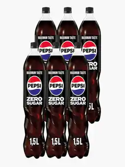 Flink Pepsi Zero cola 1.5L 6x aanbieding