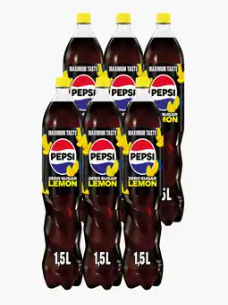 Flink Pepsi Zero Lemon 1.5L 6x aanbieding