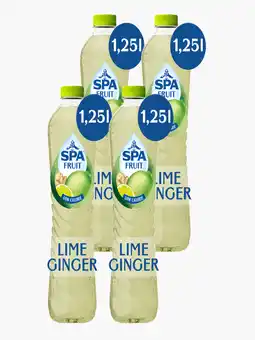 Flink Spa Fruit Lime Ginger 1.25L 4x aanbieding