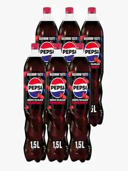 Flink Pepsi Zero Cherry 1.5L 6x aanbieding