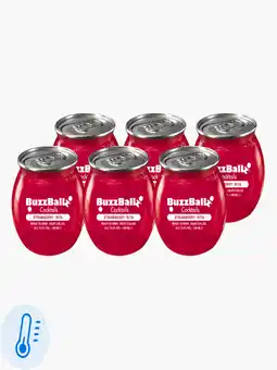 Flink BuzzBallzz Strawberry Rita 13,5% 20cl 6x aanbieding