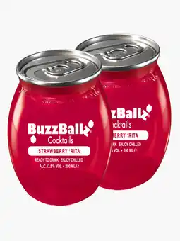 Flink BuzzBallzz Strawberry Rita 13,5% 20cl 2x aanbieding