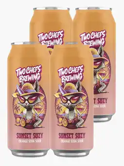 Flink Two Chefs Sunset Suzy 4.8% 33cl 4x aanbieding