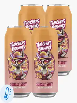 Flink Two Chefs Sunset Suzy 4.8% 33cl 4x aanbieding