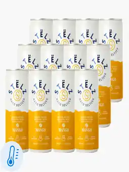 Flink Stëlz Hard Seltzer Mango 25cl 12x aanbieding