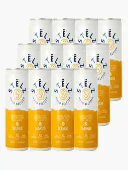 Flink Stëlz Hard Seltzer Mango 25cl 12x aanbieding