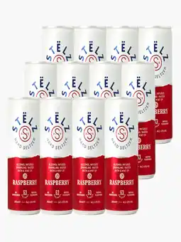 Flink Stëlz Hard Seltzer Raspberry 25cl 12x aanbieding