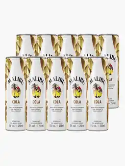 Flink Malibu Cola 25cl 10x aanbieding
