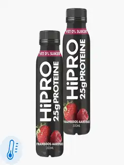 Flink HiPRO Proteine drink framboos aardbei 300ml 2x aanbieding