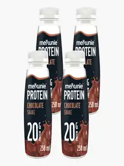 Flink Melkunie Protein chocolade shake 250ml 4x aanbieding
