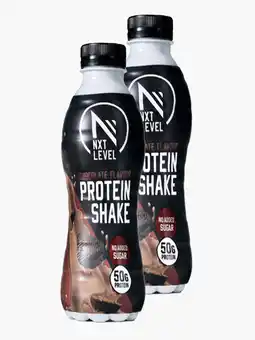 Flink NXT Level Protein Shake Milky Chocolate 50cl 2x aanbieding