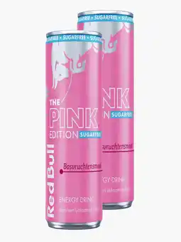 Flink Red Bull Energy suikervrij pink edition 250ml 2x aanbieding