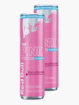 Flink Red Bull Energy suikervrij pink edition 250ml 2x aanbieding
