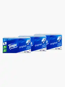 Flink Tempo Original 4-laags zakdoeken 10x10st 3x aanbieding