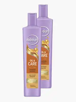 Flink Andrelon Shampoo oil & care 250ml 2x aanbieding